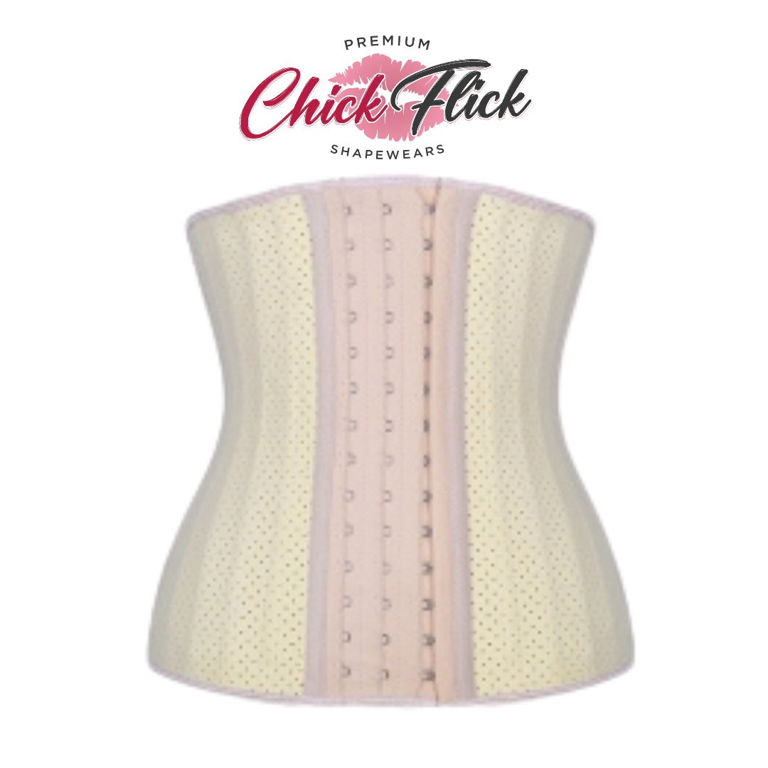 Extra Strong Compression Hypoallergenic Waist Trainer in Cream